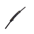 Black wiper blade on a white background