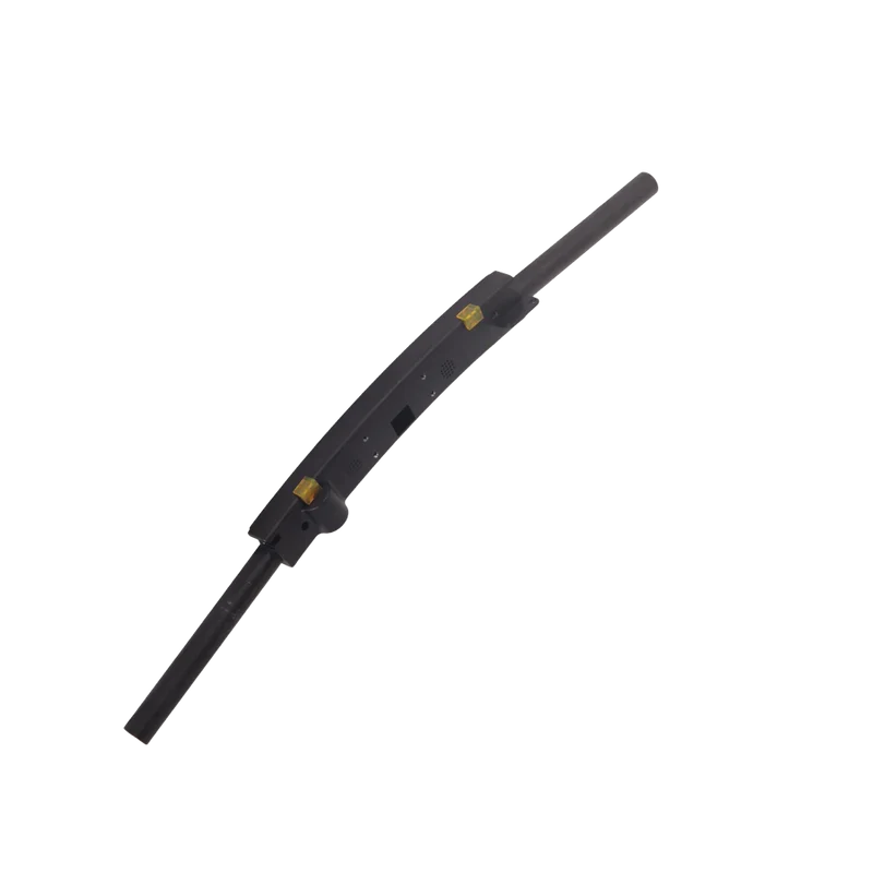 Black wiper blade on a white background