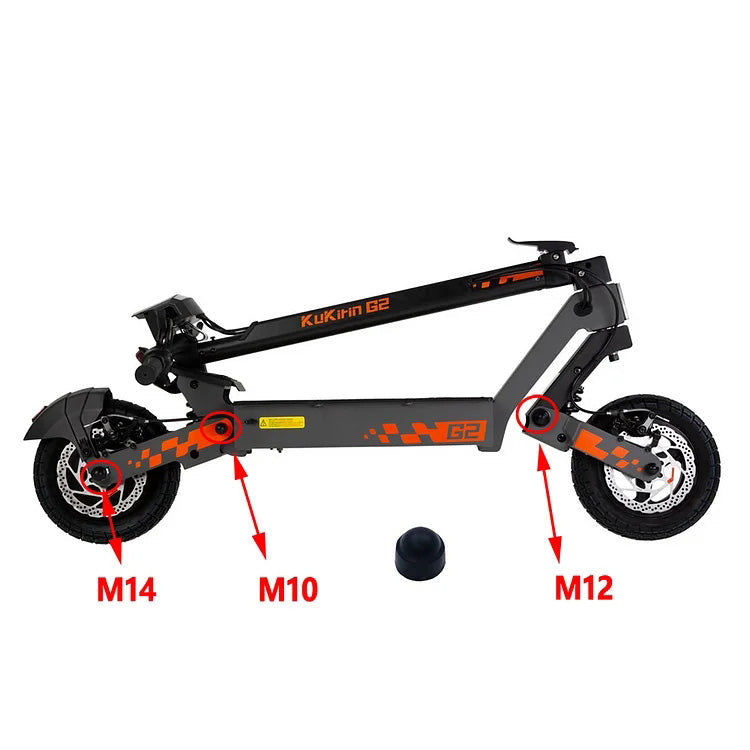 KuKirin (Kugoo Kirin) G2 M12 plastic cover (for swingarm mount, rear fork) (1 pc)