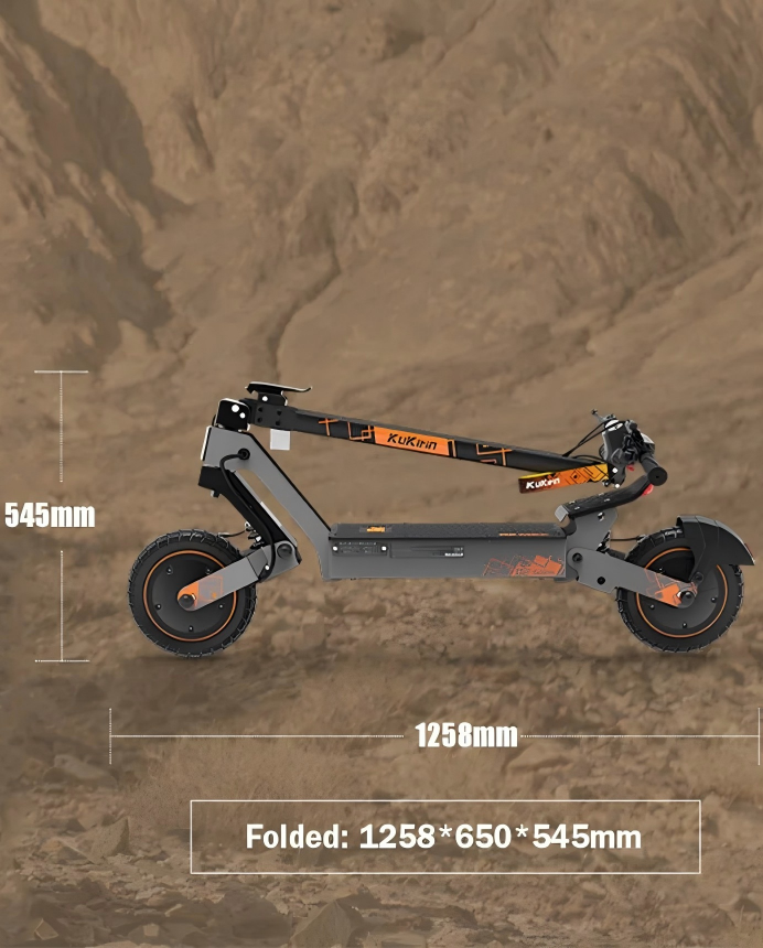 kukirin-g2-ultra-compact-folded-size-dimensions